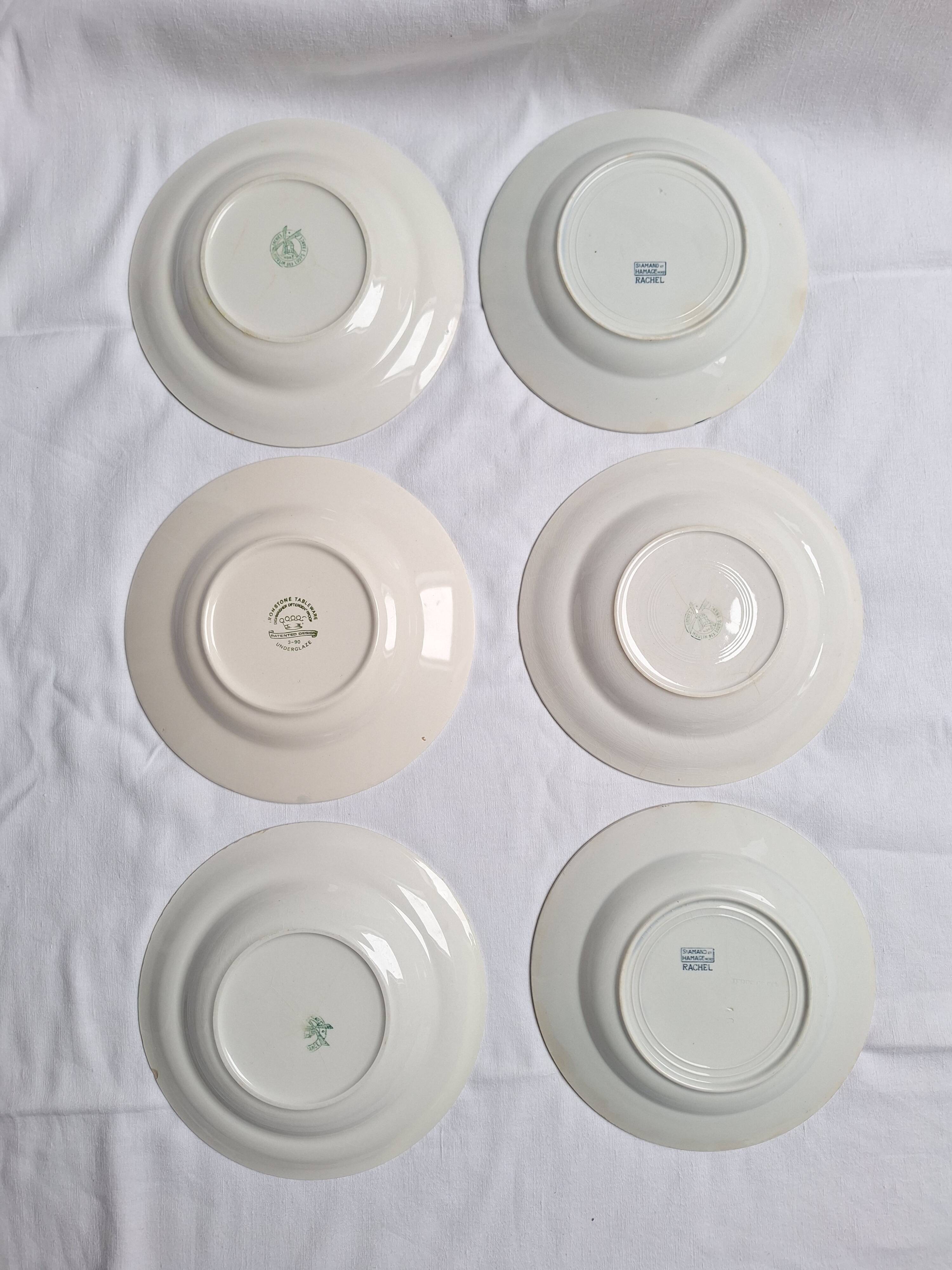 St Amand and Moulin des Loups soup plates