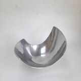 Asymmetrical aluminium fruit dish from the 90s.