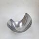 Asymmetrical aluminium fruit dish from the 90s.