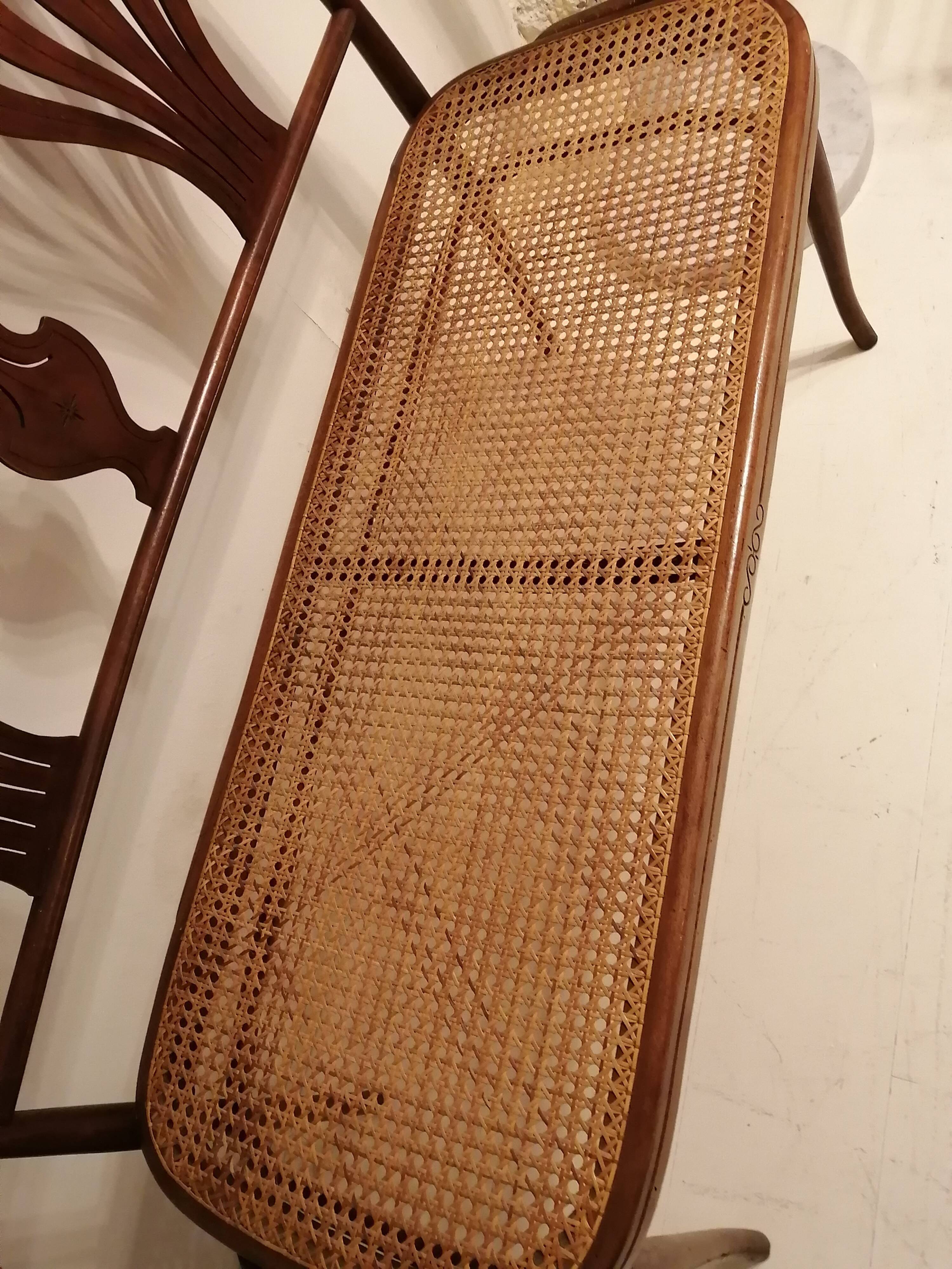 Bent wood bench