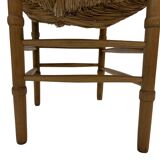 Art Deco chair minimalist oak wicker minimalist design