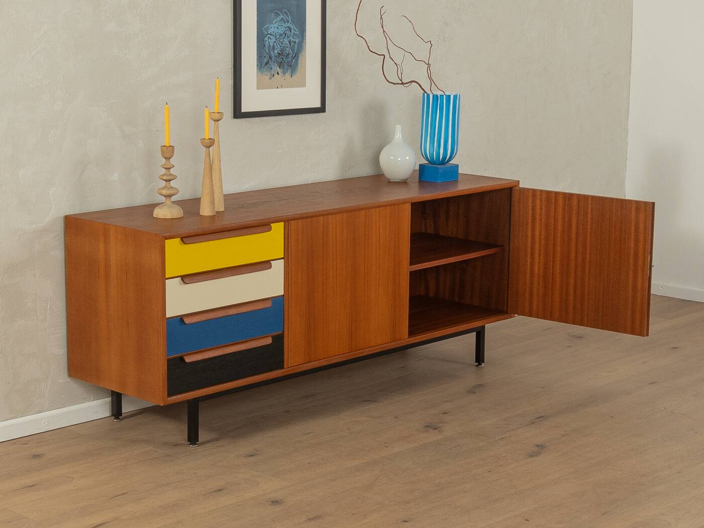 Sideboard with Colorful Drawers, Wk Möbel