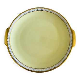 Vintage cake dish in German porcelain, KPM Krister Germany, decoration.