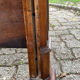Antique solid walnut boat headboards
