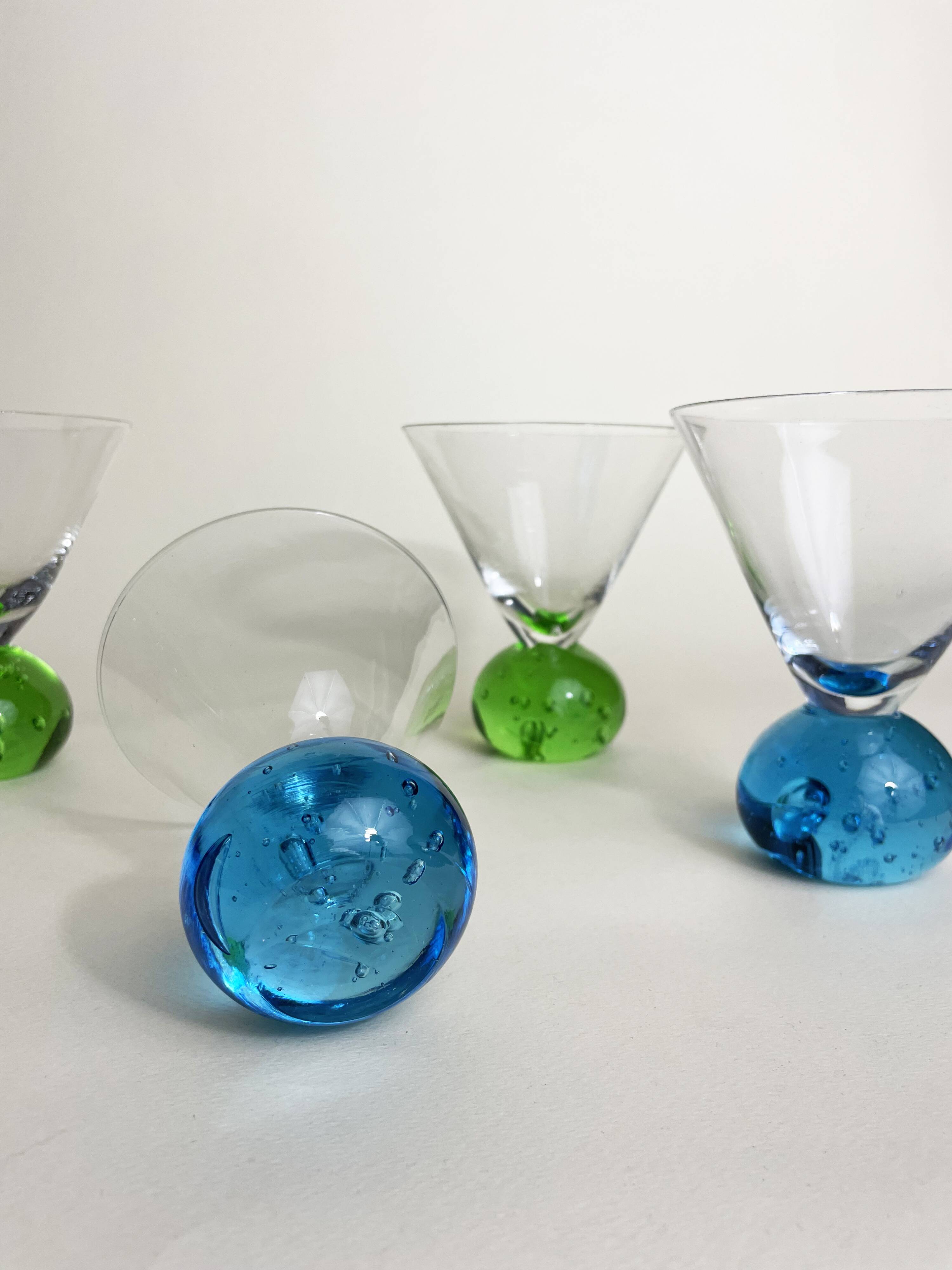 4 Coupes à Cocktail Memphis