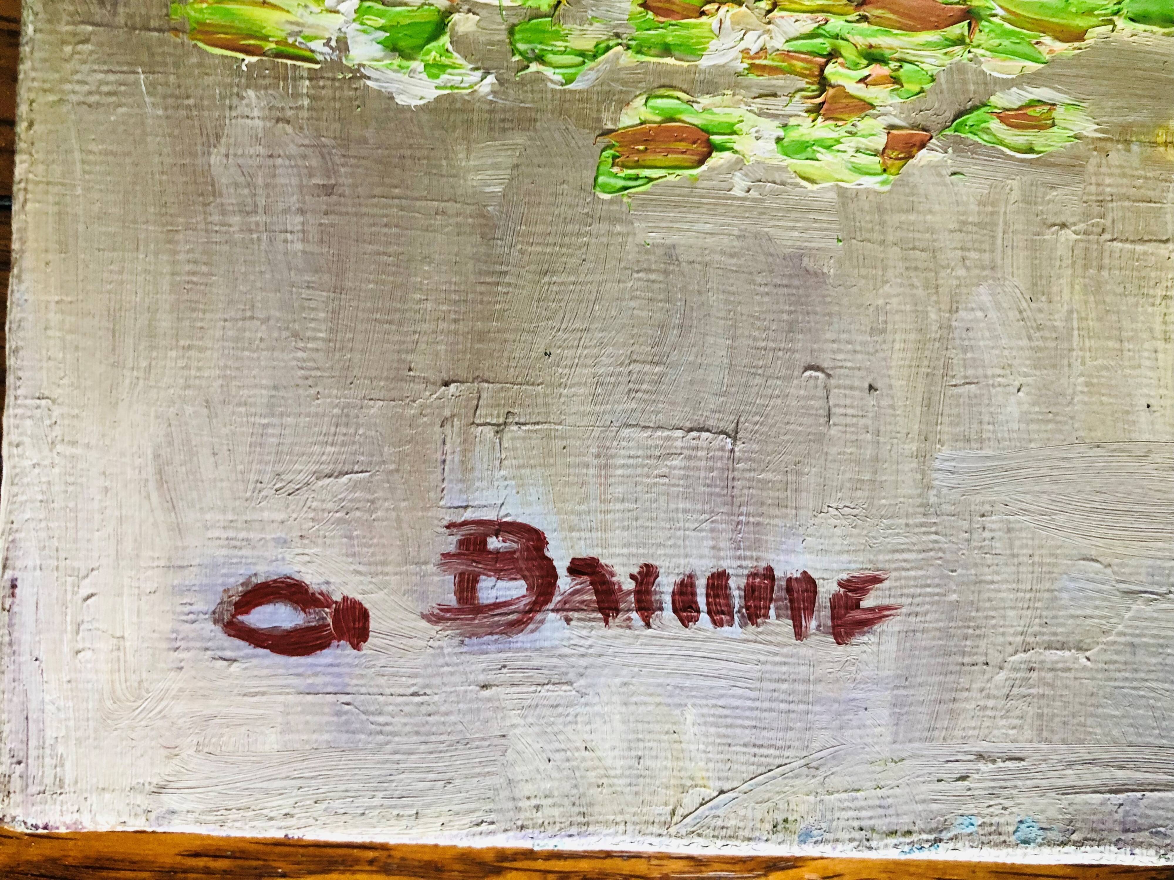 Oil on canvas - Cathedral by the river