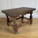 Vintage footrest - Vintage flower stand - Small low wooden stool