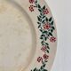 Set of 8 flat plates vintage model Cécile de HBCM