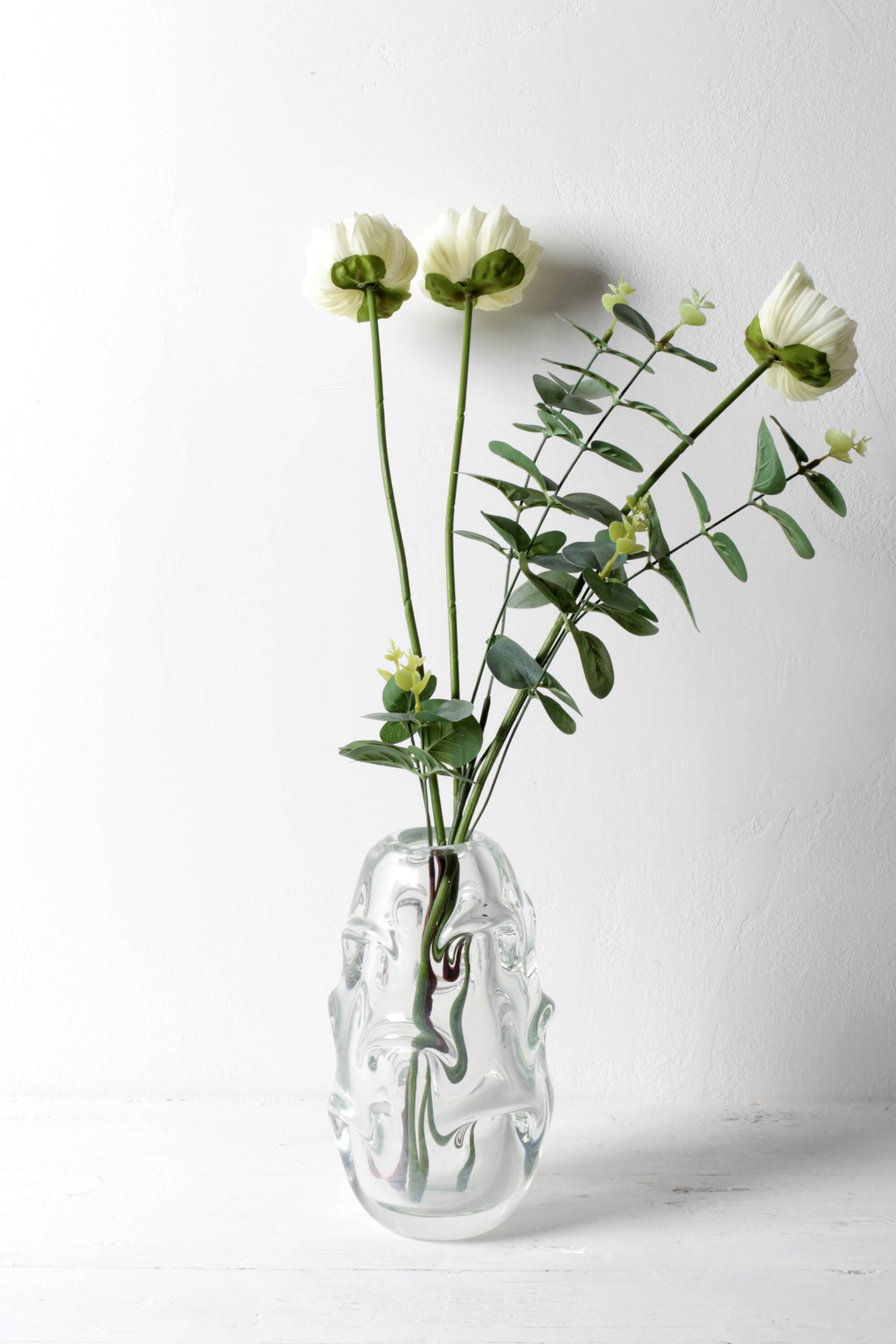 Vase en cristal / Börne Augustsson / Åseda glasbruk / Suède / années 1940