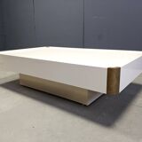 Vintage coffee table attributed to Willy Rizzo, 1970s.