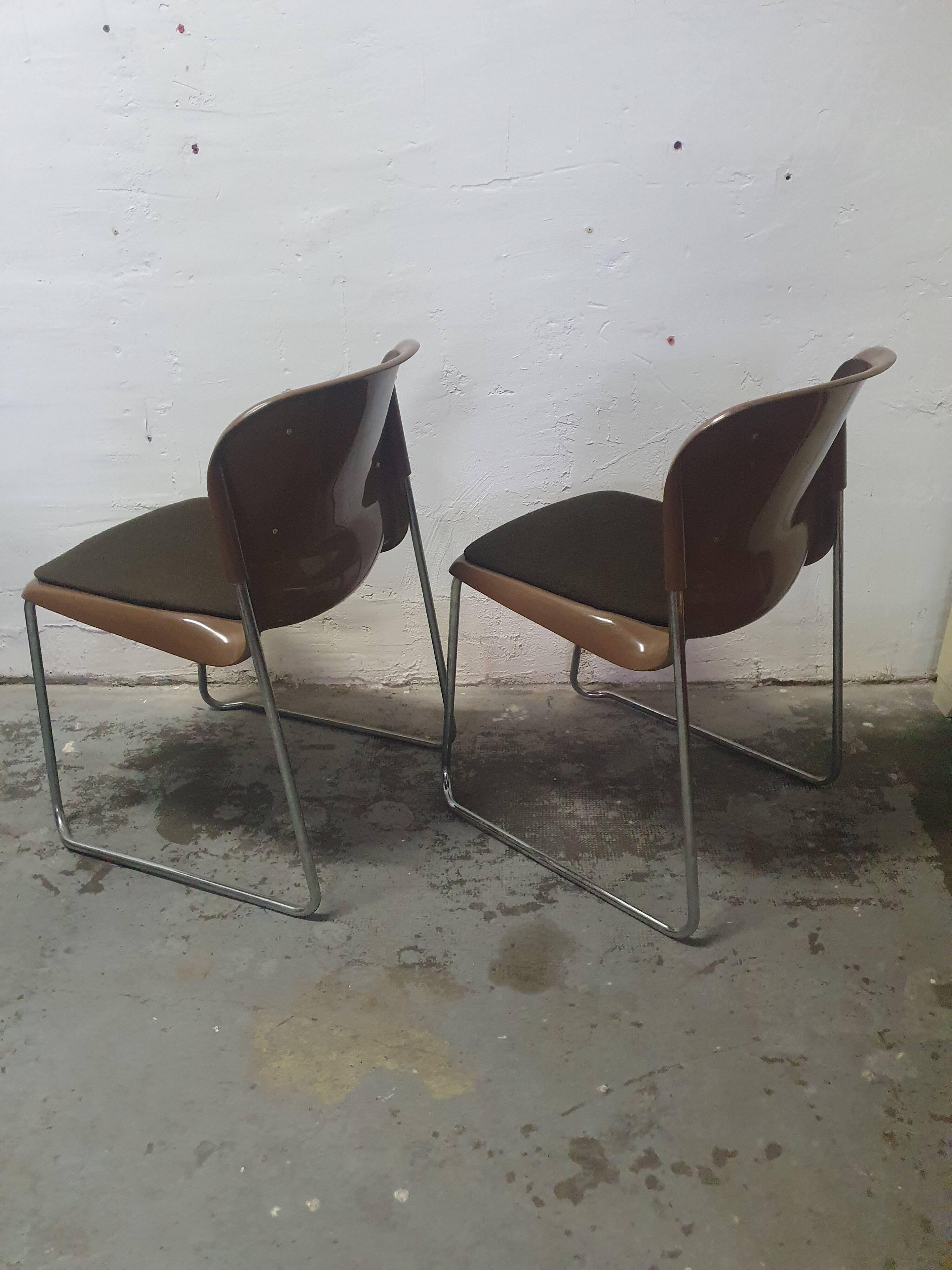 Pair of Drabert chairs designed by Gerd Lange