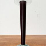 Vintage postmodern Italian wooden and stone candle holders, 1980s, set of 2.