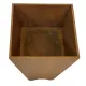 Vintage wooden planter with a minimalist, geometric design