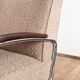 Fauteuil et ottoman Thonet 411 Bauhaus en tissu bouclé