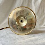 Old brass accent lamp in the shape of a flower
