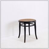 Thonet black bentwood stool - 20th