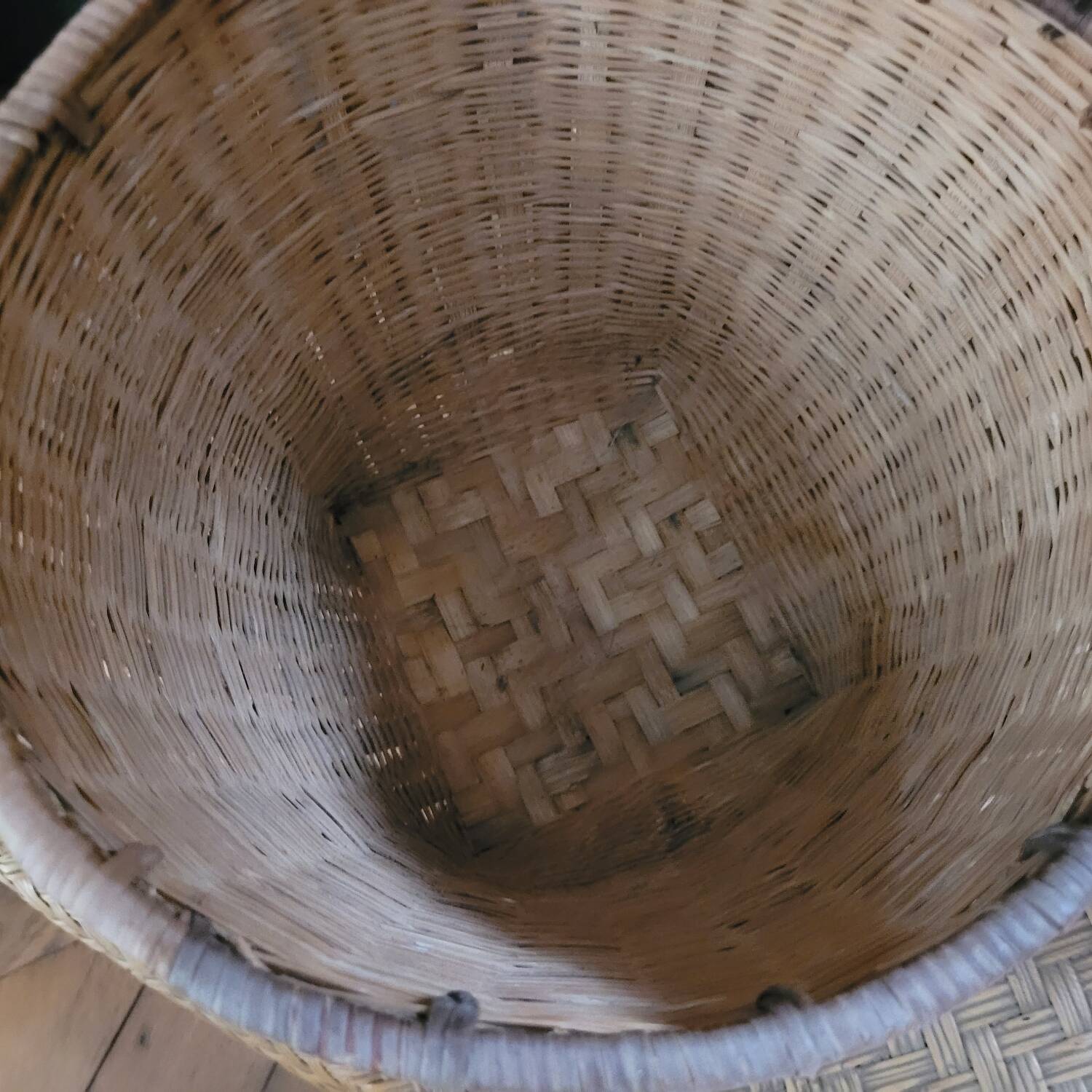 Duo de cache-pots en osier – France 1970-1980