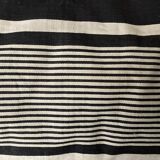 19th ticking canvas cushion with 80cm mattress striped