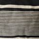 Coussin en toile ticking 19e à rayures matelas 80cm