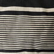 19th century ticking canvas cushion with stripes, 80cm mattress