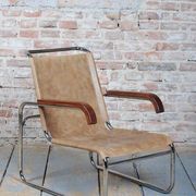 Czech Bauhaus Armchair in Chrome attributed to M. Breuer for Thonet, 1920s