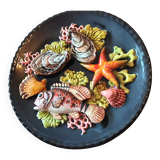 Decorative barbotine plate