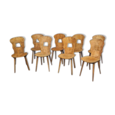 Lot de 8 chaises BAUMANN