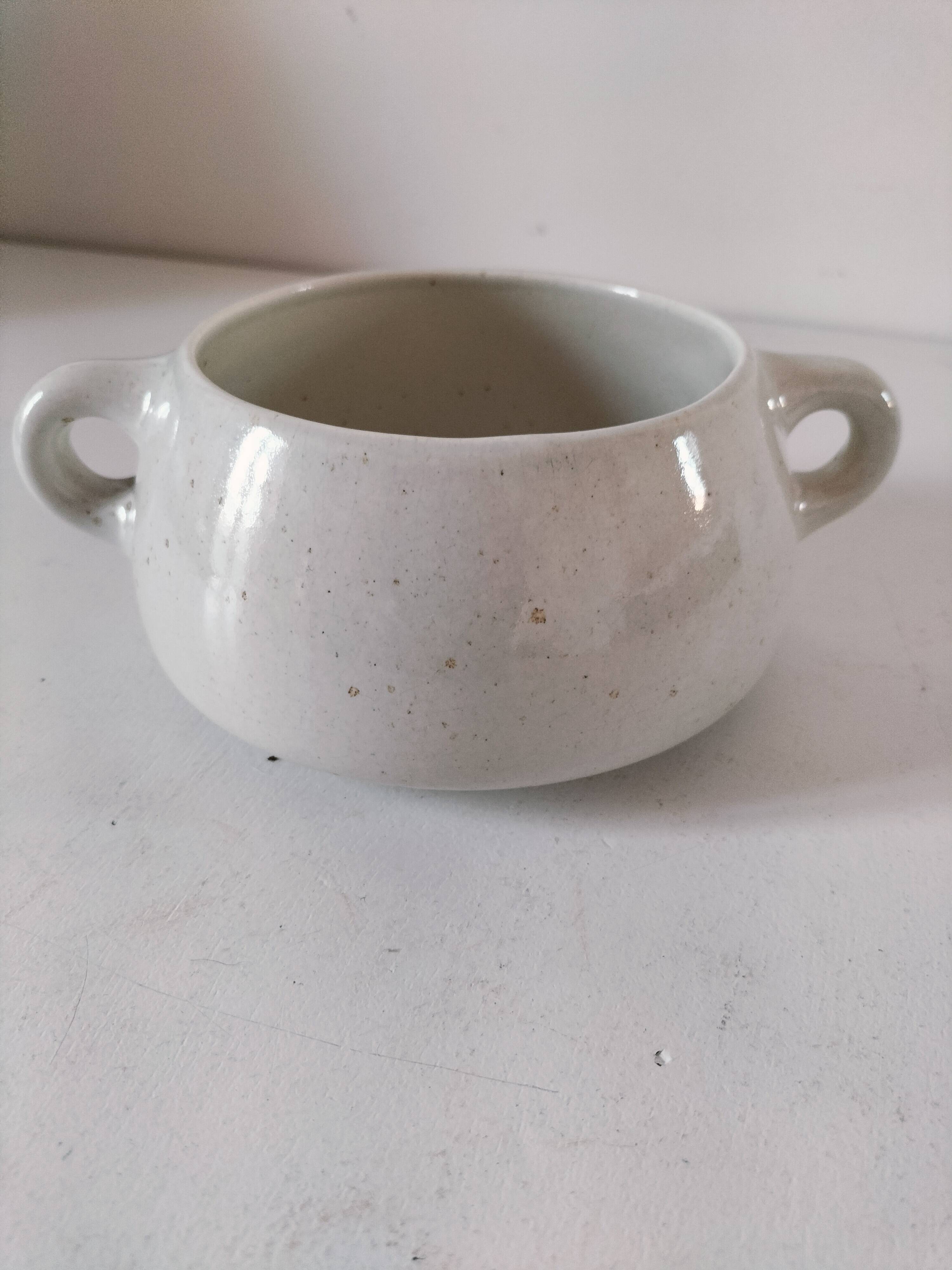 Vintage Salins soup bowl – Coppelia model – hand-decorated