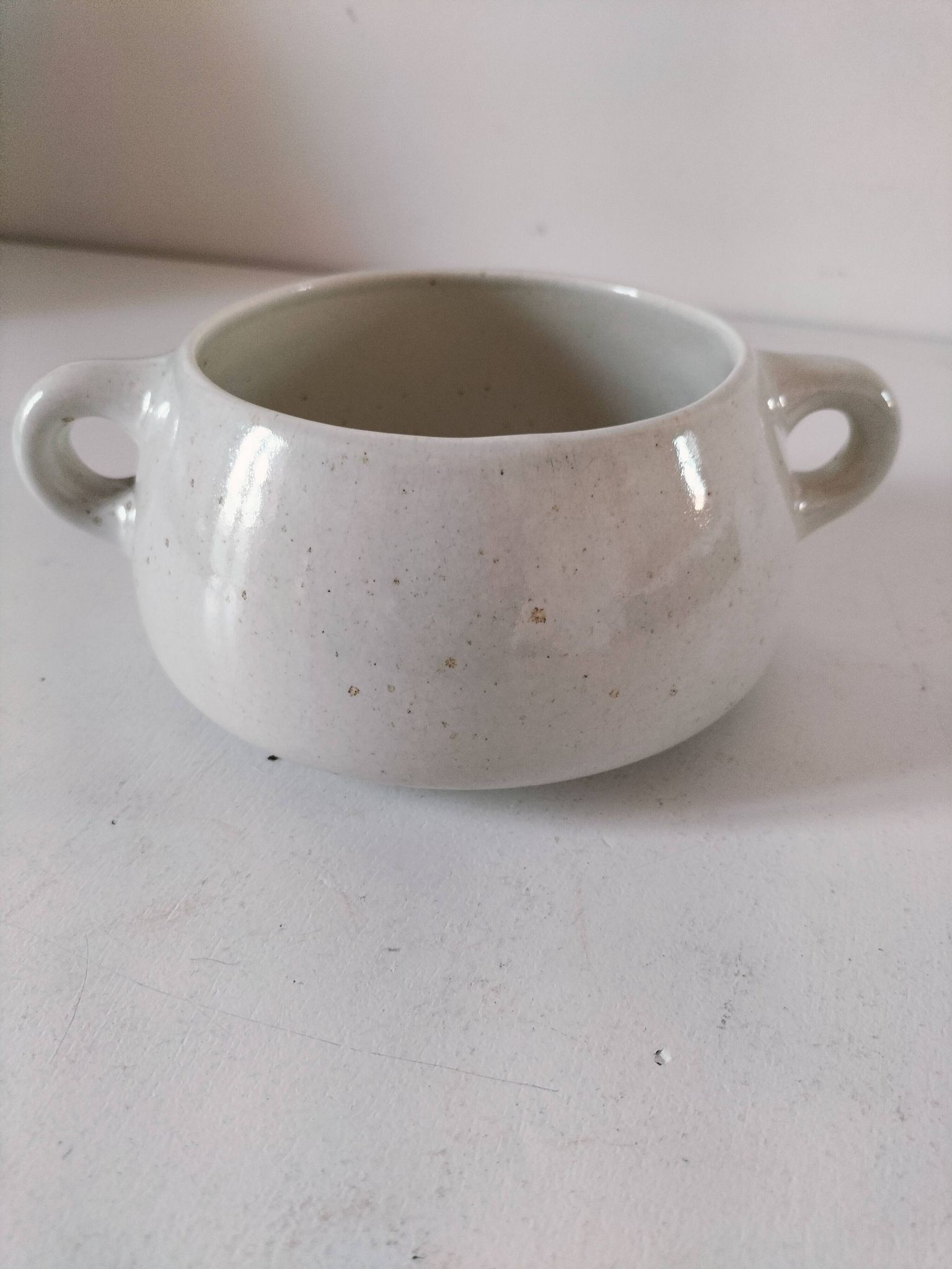 Vintage Salins soup bowl – Coppelia model – hand-decorated