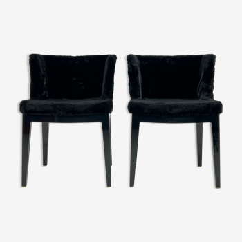 Pair of armchairs Mademoiselle Kravitz design Philippe Starck for Kartell