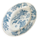 Oval serving dish, ironstone, Longwy, 19th century