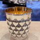 Timbale in solid silver and vermeil