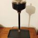 Black and gold ashtray magazine holder, mid-20th century
