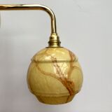 Clichy vintage glass wall light  marbled effect