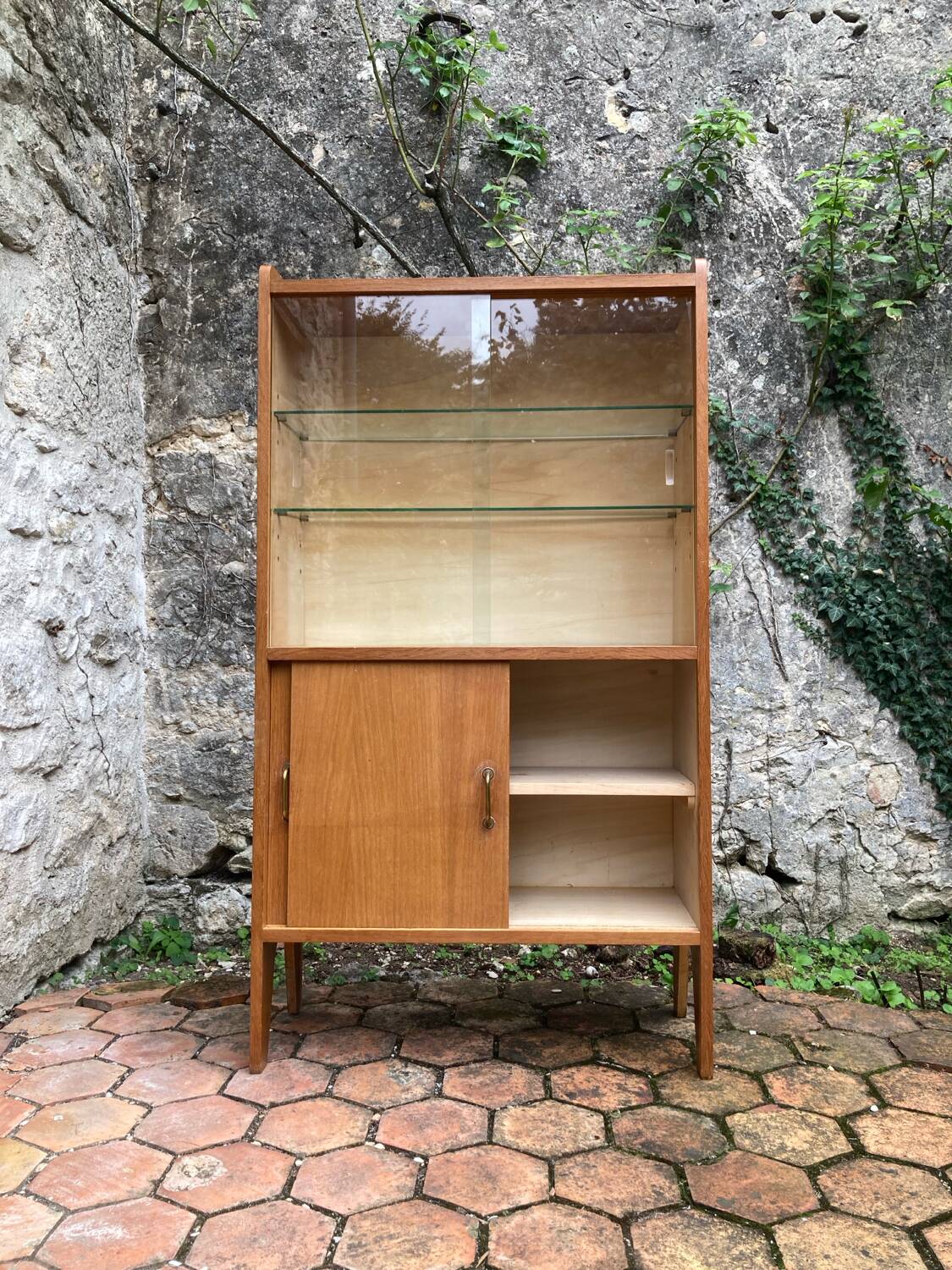 Vintage glass shelf