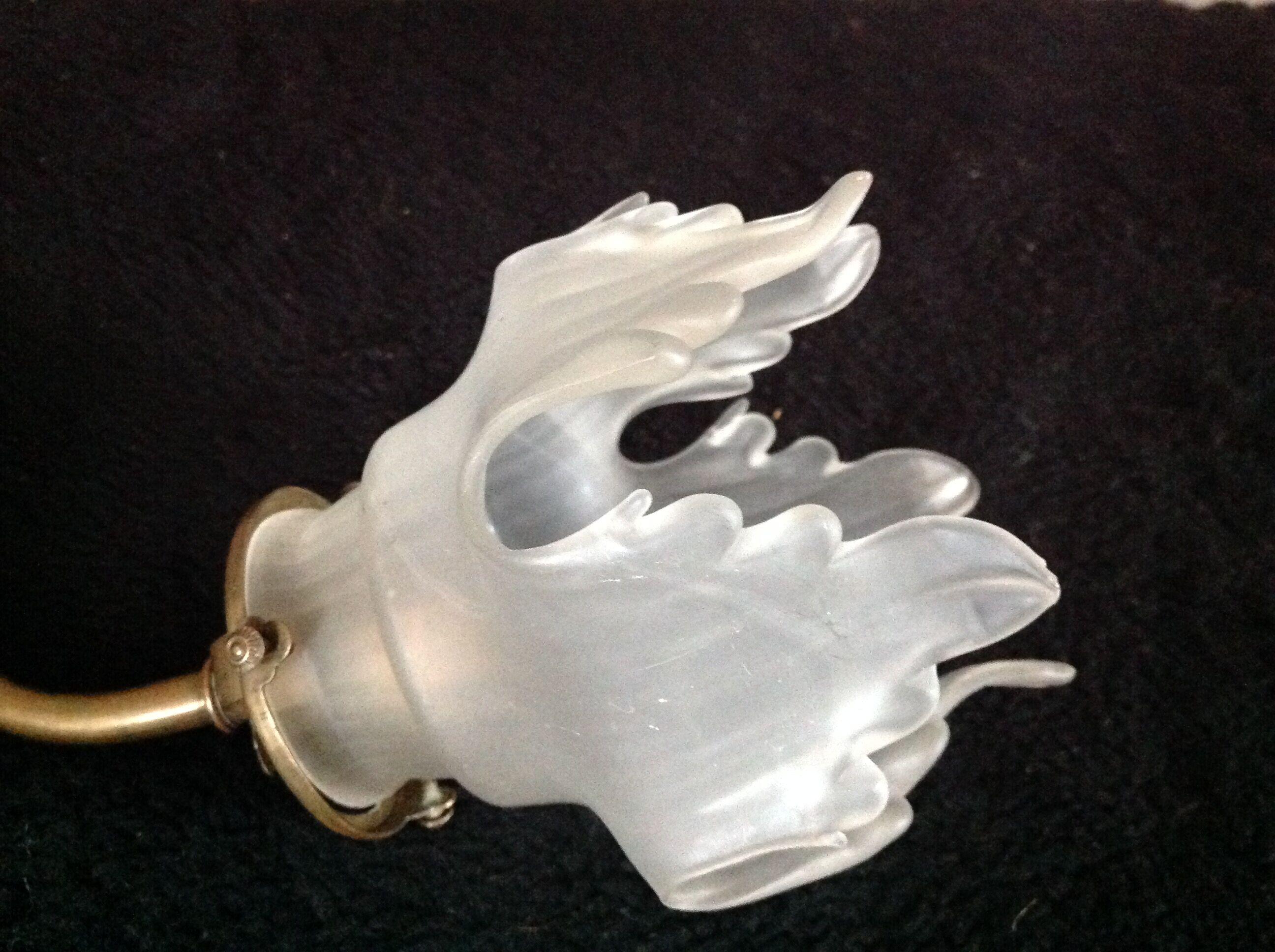 Swan collar wall sconce