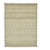 Tapis turc contemporain noué à la main en laine beige 277 cm x 373 cm