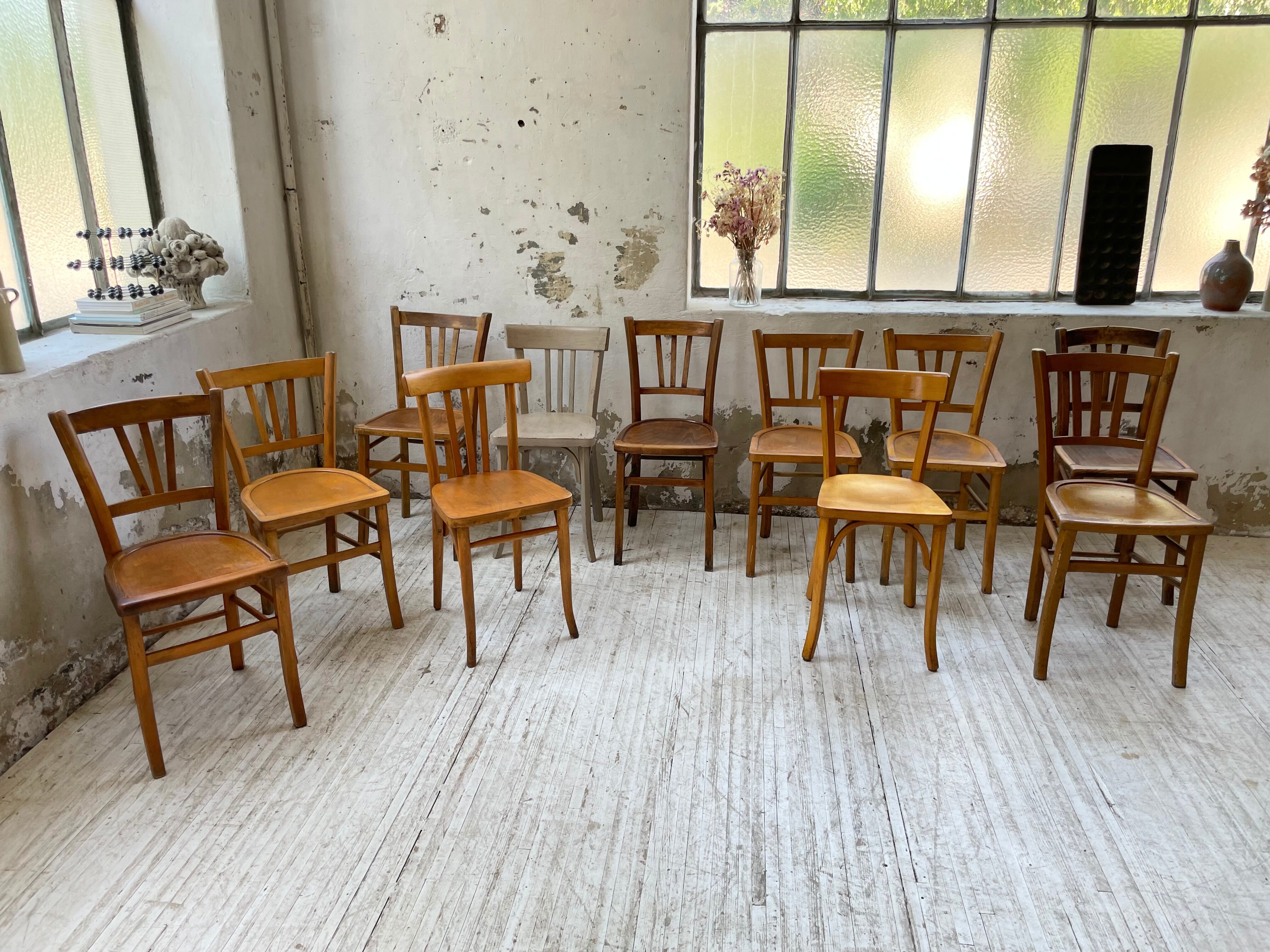Set 11 Baumann bistro chairs