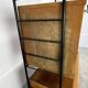 Modular shelf from the 1950s, wood and metal, vintage.