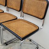 Set of 4 Marcel Breuer cesca black b32 chairs