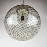 Vintage swirling Murano glass pendant lamp La Murrina, Italy, 1970s