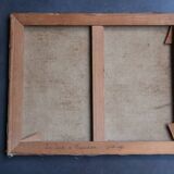 Oil on canvas, rural landscape, signed