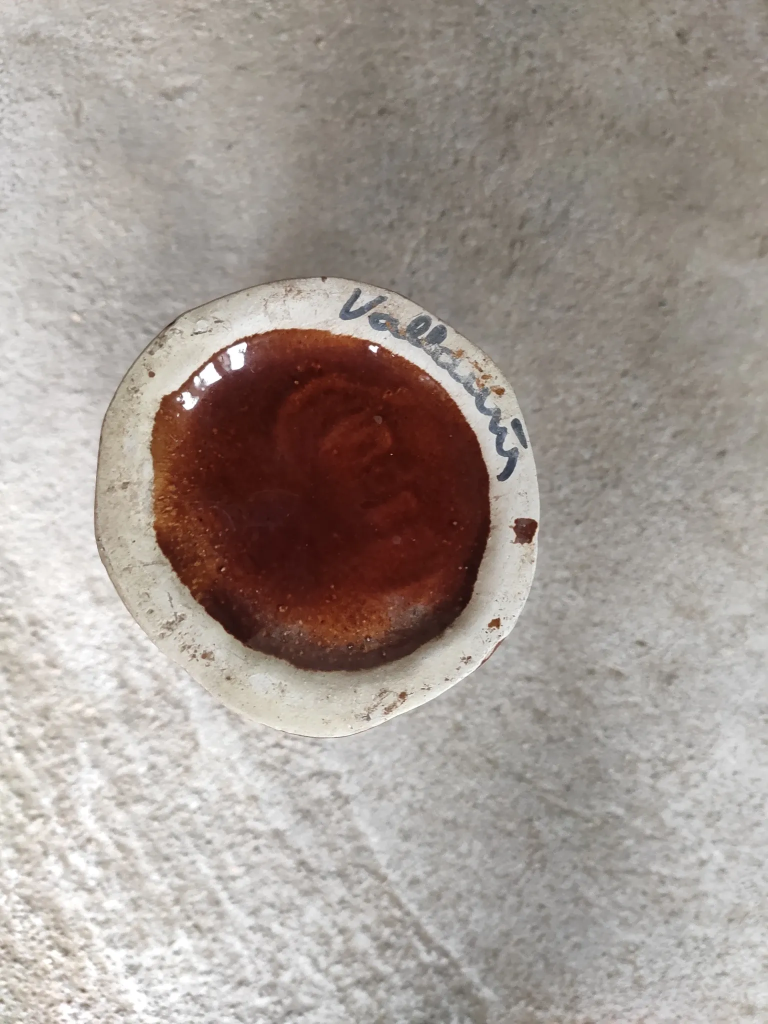Vase Vallauris 1950s-60s lava ceramic