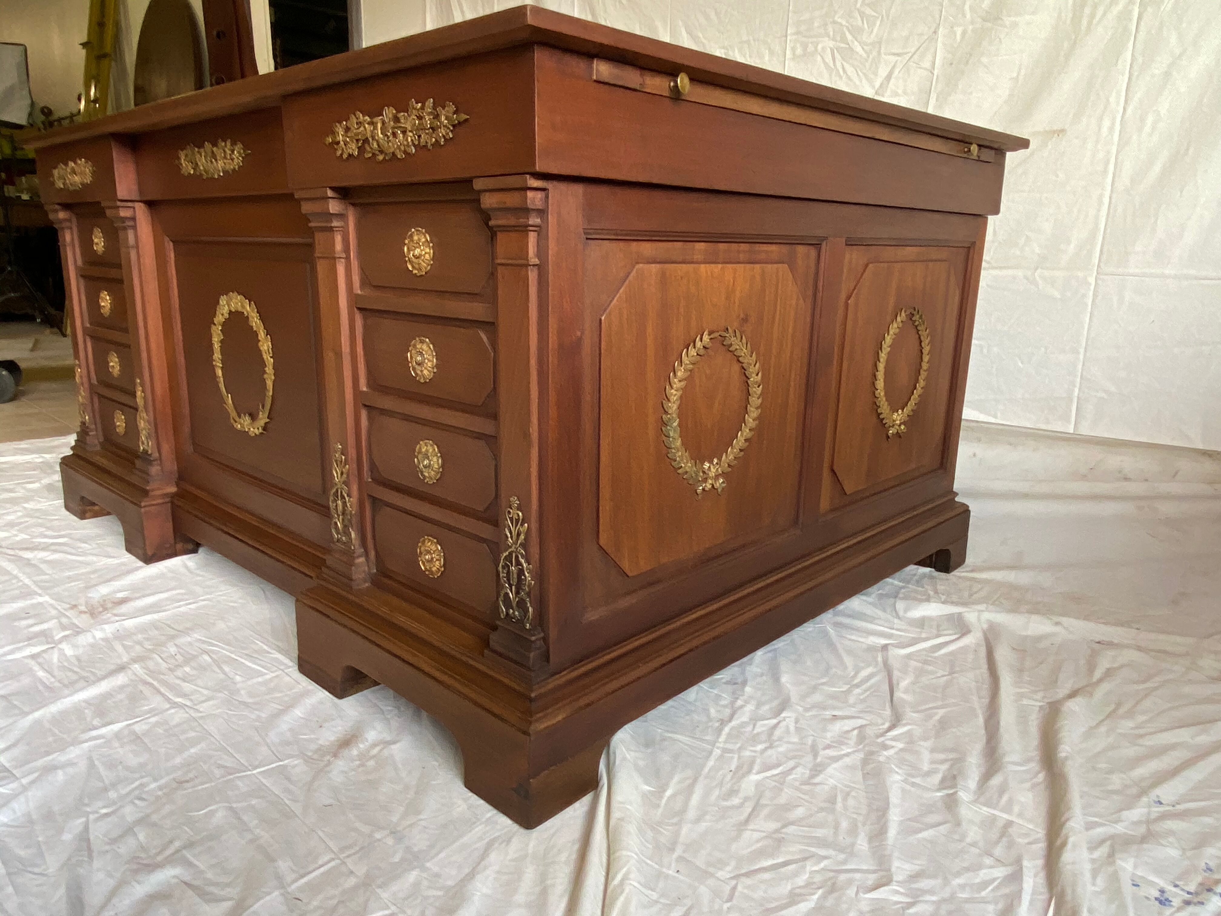 Desk box mahogany empire 1930