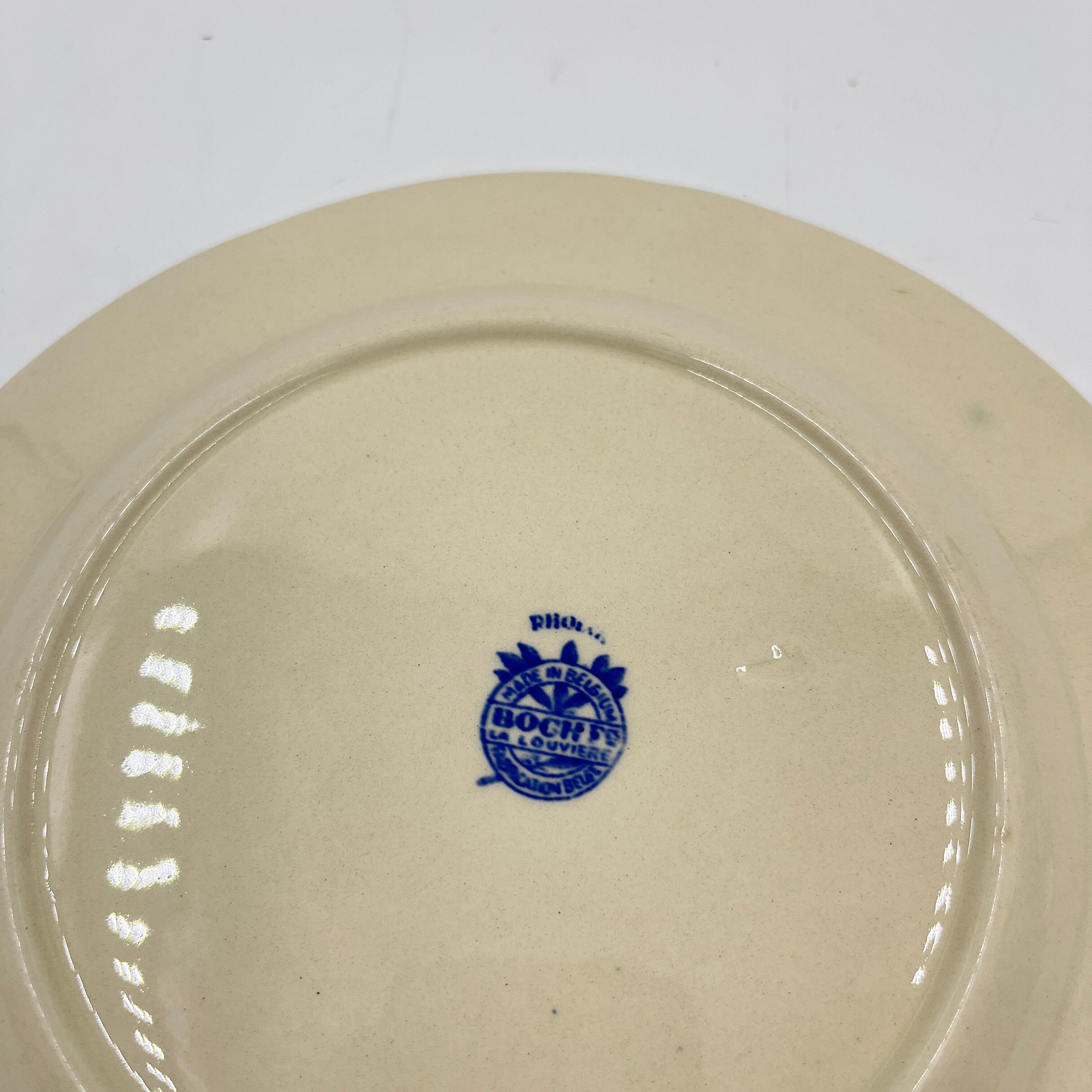 Set of 20 plates Boch Frères décor Rhodia