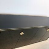 Pierre Vandel Paris Black Lacquered French Sideboard