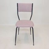 Set of 4 Italian Metal Dining Chairs, 1960's