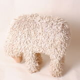Wooden sheep bench