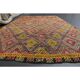 Vintage Turkish Oushak Handmade Wool Cotton Orange Area Rug 150x230
