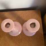Pair of porcelain candlesticks